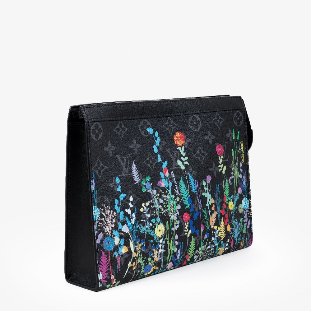 Louis Vuitton Monogram Eclipse Folia Pochette Voyage MM